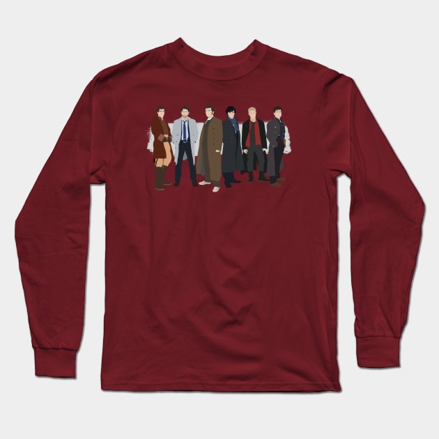 The Badass Long Coat Club Long Sleeve T-Shirt by MrSaxon101